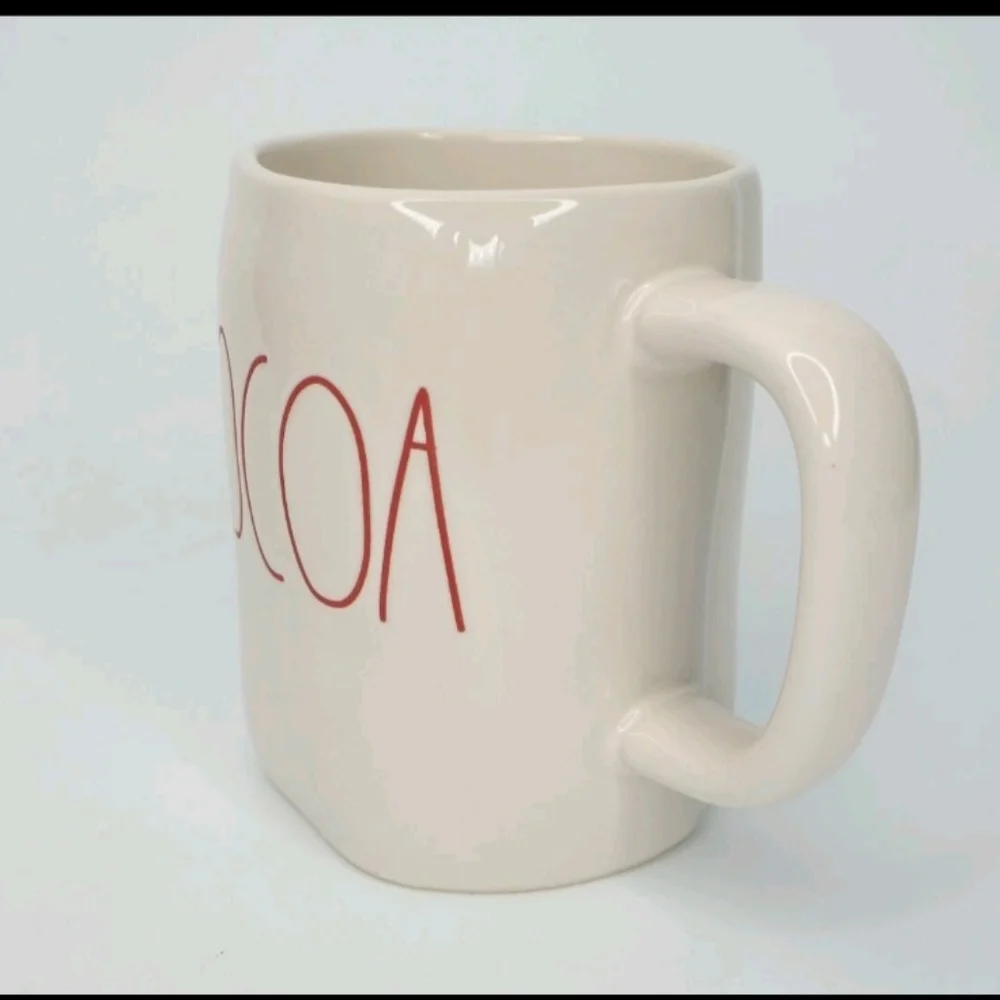 Rae Dunn Cocoa Mug Artisan Collection By Magenta - Red Lettering